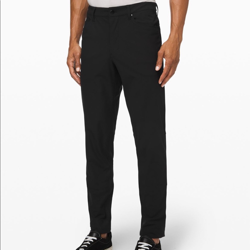 Lululemon ABC Slim-Fit 32 waist 32 length Warpstreme Black Pants
